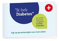 Paspoort diabetes voor insuline spuiten