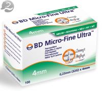 Bd micro-fine ultra pennaald 32gx4mm steriel 100 st